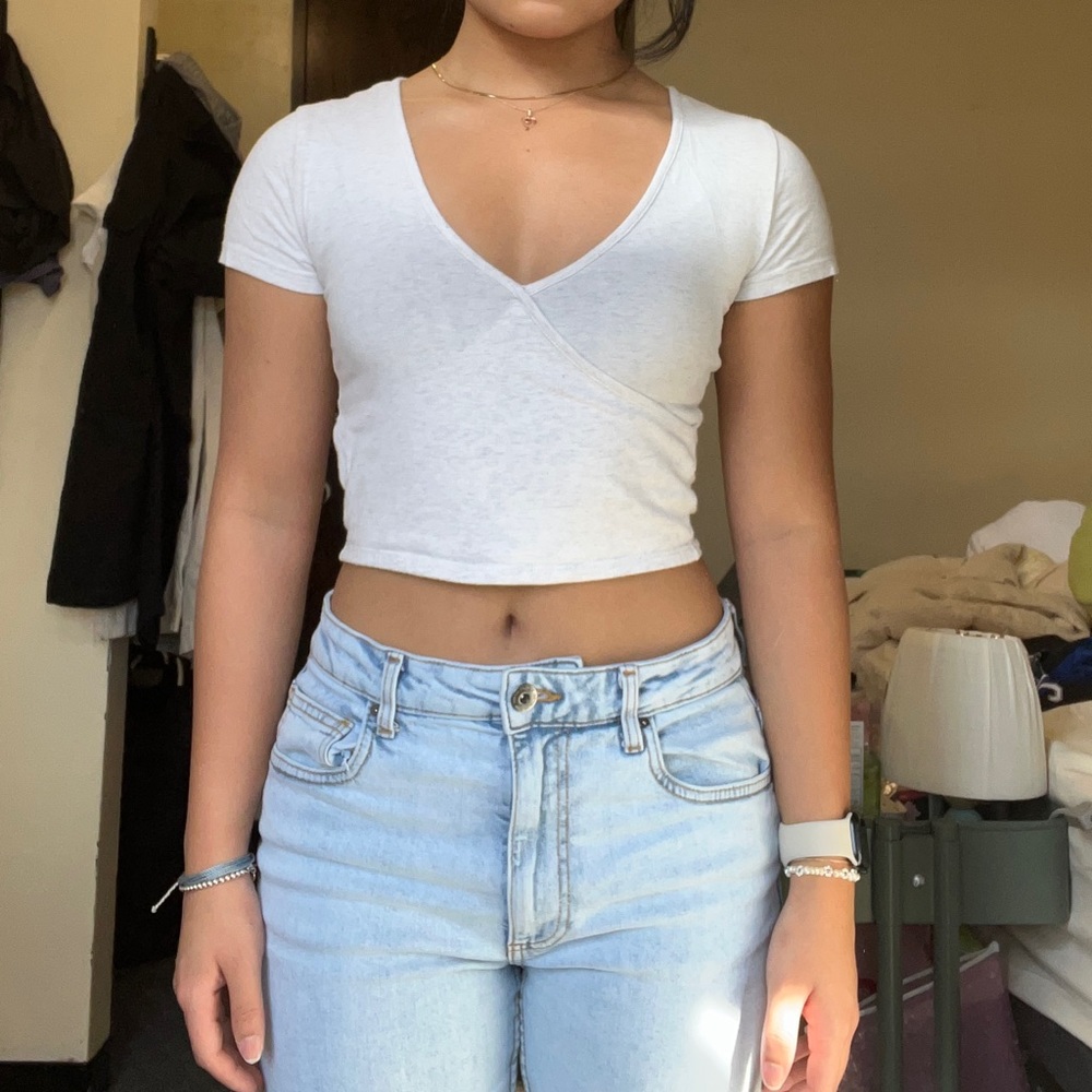 Pacsun cross front crop top